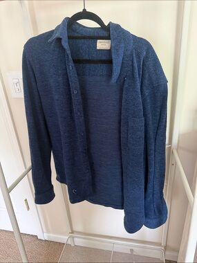 Method Blue Casual Button-Down Shirt